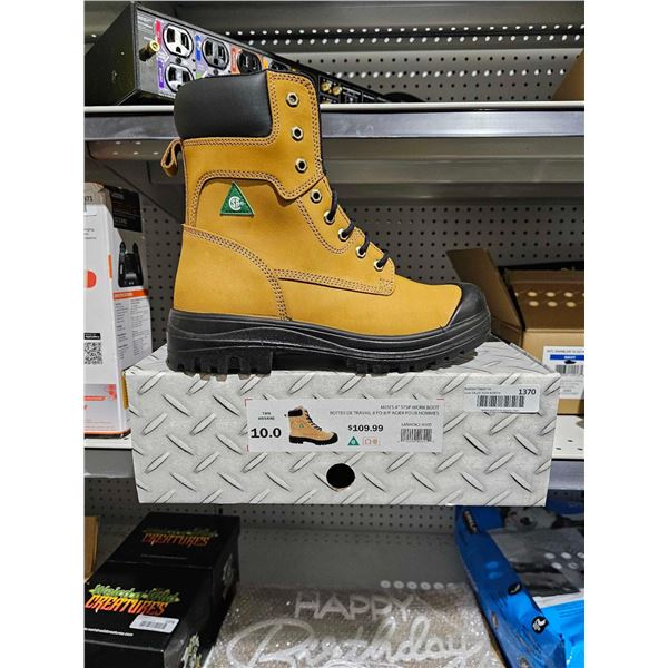 Aggressor men's steel toe work boots size 10