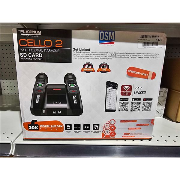 Platinum karaoke Cello 2 karaoke SD card karaoke player