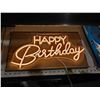 Image 2 : USB powered neon happy birthday sign