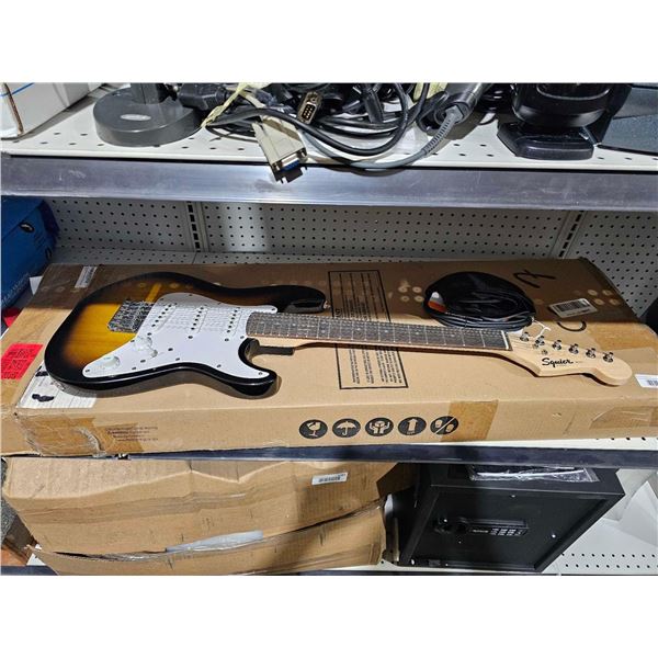 Fender Squier 3/4 size kids electric guitar - Brown sunburst