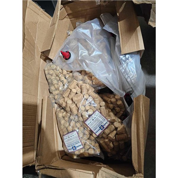 Assorted wine making supplies