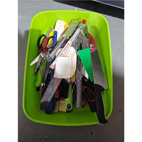 Bin Lot of Assorted Cake Baking Supplies