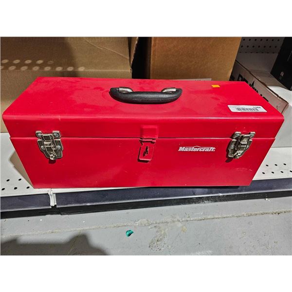 Mastercraft hand carry metal tool box with insert tray