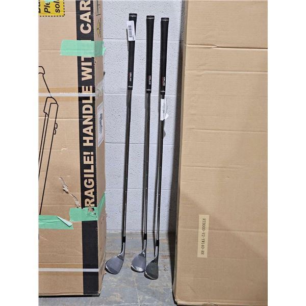 Lot of three Kirkland golf wedge set, 52, 56 & 60