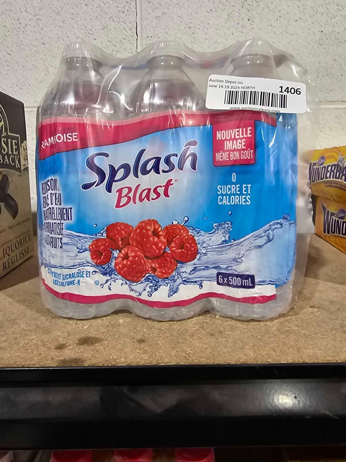 Raspberry Splash blast naturally flavored water beverage 12 * 500 ml