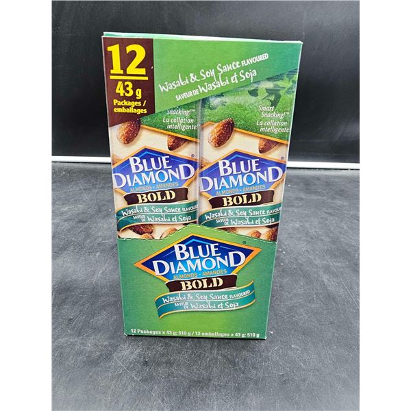 Blue Diamond Bold Wasabi & Soy Sauce Flavoured Almonds (12 x 43g)