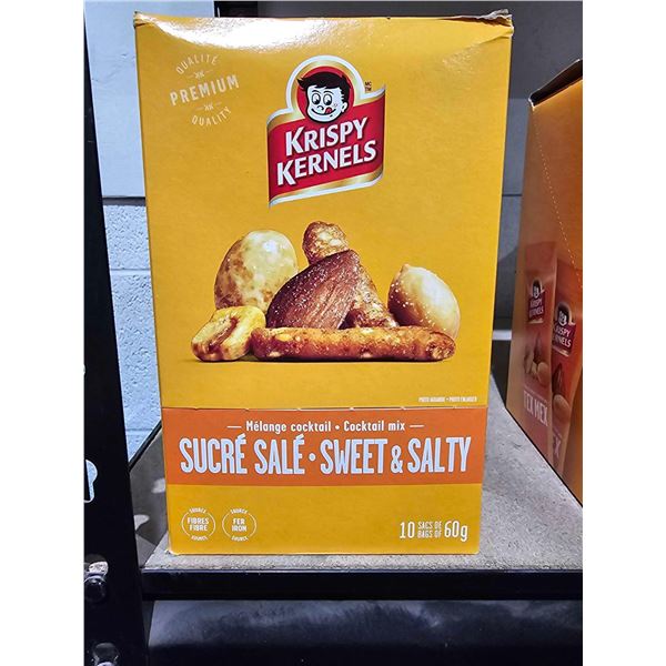 Krispy kernels sweet and salty cocktail mix snacks 10 * 60 G