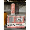 Image 1 : ZOA zero sugar white peach energy drink 12x355ml