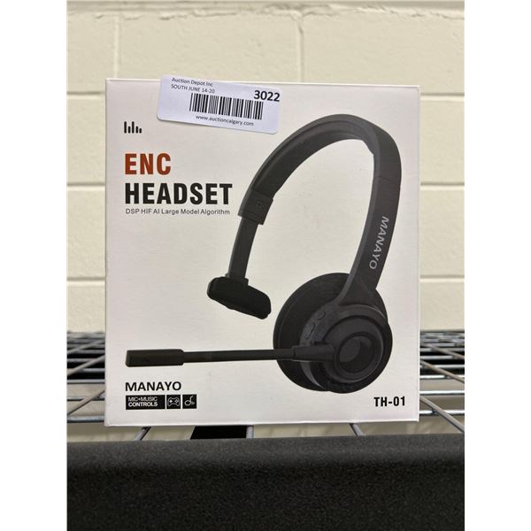 Manayo ENC headset with built in microphone