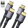 Image 1 : 8K HDMI Cables 2-Pack 6.6FT, Stouchi (Certified) 48Gbps Ultra High Speed HDMI 2.1 Cord, 8K@60Hz 4K@1