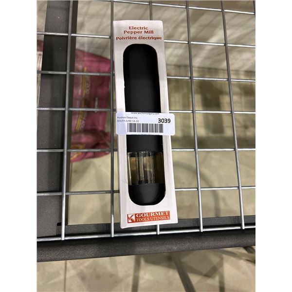 Gourmet tools utensils electric pepper mill in black