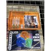 Image 1 : Combo lot of LED flameless taper candle set and 4 pack of coloured LED light bulbs