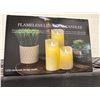 Image 1 : Flameless LED mood candles, pack of 3