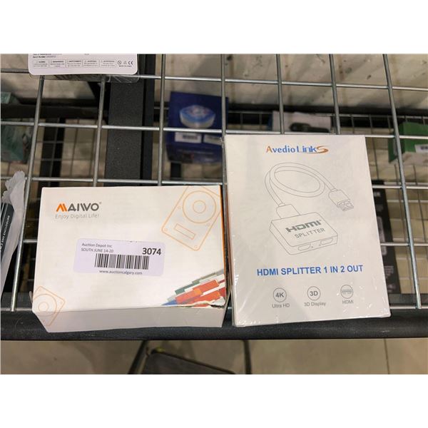 Combo lot of Maivo type-c SSD enclosure and Avedio LinkS HDMI splitter