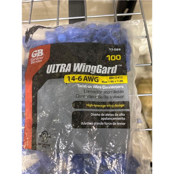 Garden Bender ULTRA WingGard 14-6 AWG twist on wire connectors, bag of 100