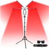 Image 2 : Shyineyou Red Light Lamp, 180LEDs Infrared Light Lamp with Stand(15"-60"), Deep Red Light Lamp