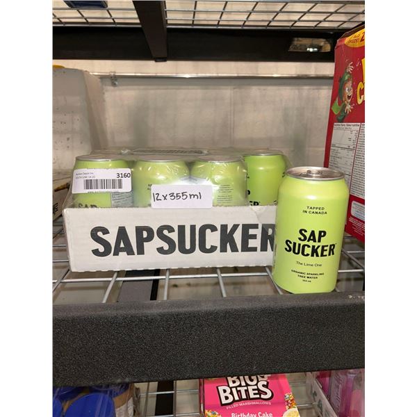 Sap Sucker The Lime One Organic Sparkling Tree Water 12 x 355ml