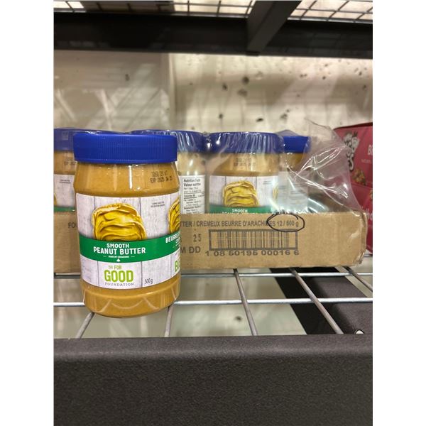 The For Good Foundation Smooth Peanut Butter 12 x 500g