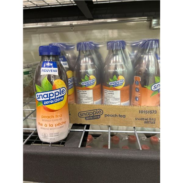 Snapple Zero Peach Tea 12 x 473ml