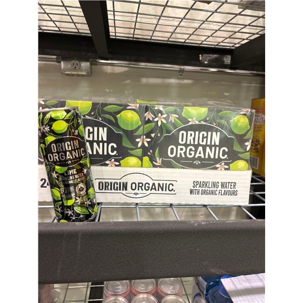 Orgin Organic Lime Sparkling Water 24 x 355ml
