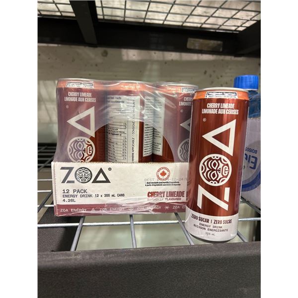 ZOA Cherry Limeade Energy Drink 12 x 355ml