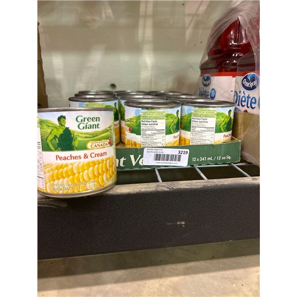 Green Giant Peaches & Cream 12 x 341ml