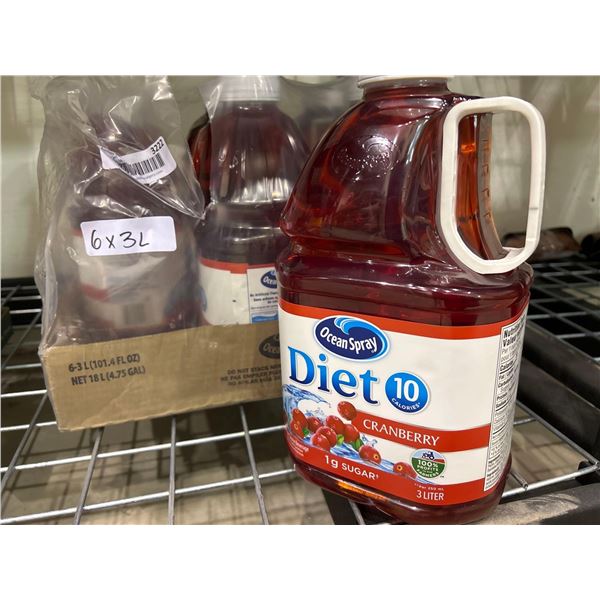 Ocean Spray Diet Cranberry 6 x 1L