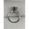 Image 2 : 3.00 CT GRA CERTIFIED VVS D IN COLOR MOISSANITE SET IN 6 CLAW HEAD THAT IS IN A STERLING SILVER RING