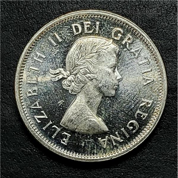 Canada 1964 Silver 5.72G Canadian 25Cent Coin