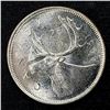 Image 2 : Canada 1964 Silver 5.72G Canadian 25Cent Coin