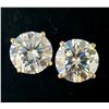 Image 2 : 14K White Gold Moissanite (1.9ct) Earrings, Suggested Retail Value $1200