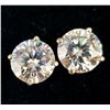 Image 3 : 14K White Gold Moissanite (1.9ct) Earrings, Suggested Retail Value $1200