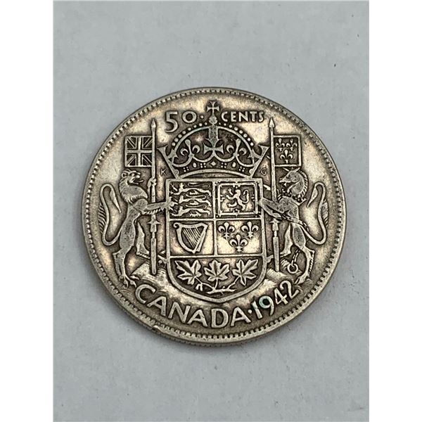 Canada King George VI Silver Half Dollar