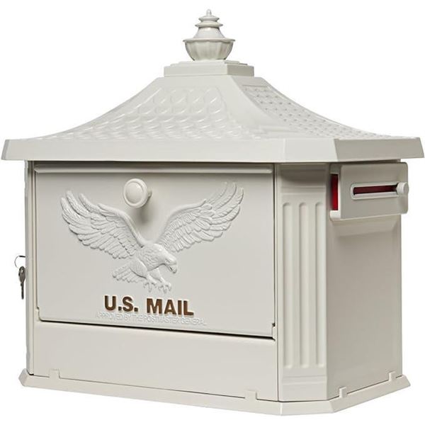 Gibraltar Mailboxes Hamilton Large Capacity Cast Aluminum Post-Mount Mailbox (Photo May Not Match Pr
