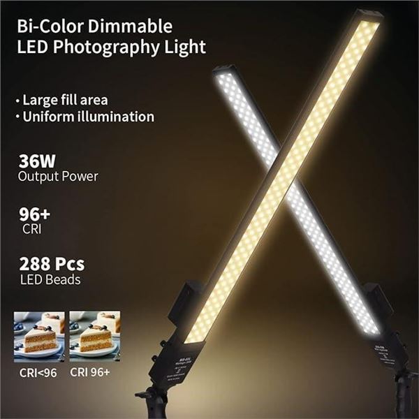 GIJUANRING LED Photography Lighting,Battery Powered Rechargeable Portable Handheld Light Wand with N