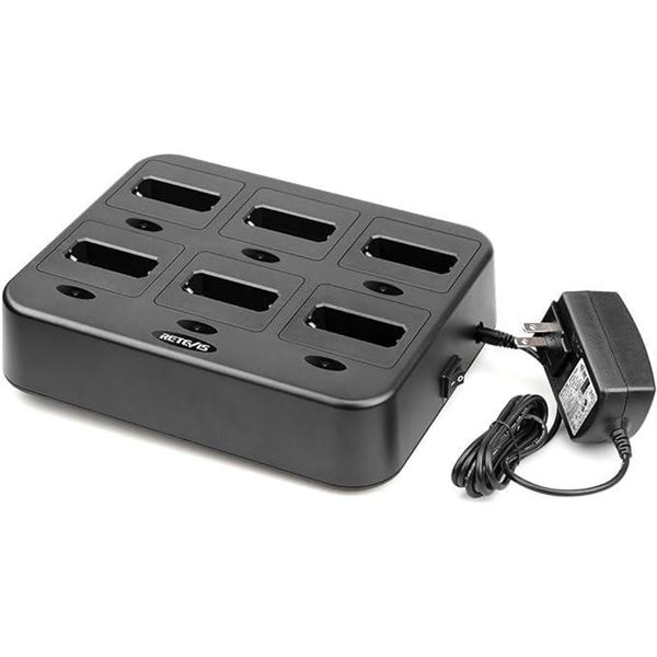 Retevis RT22 RT22P Six-Way Walkie Talkie Charger Multi Unit Charging Station for Retevis RT22 RT22P 