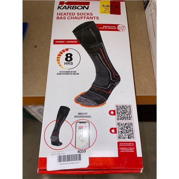 Karbon Heated Socks Size S/M