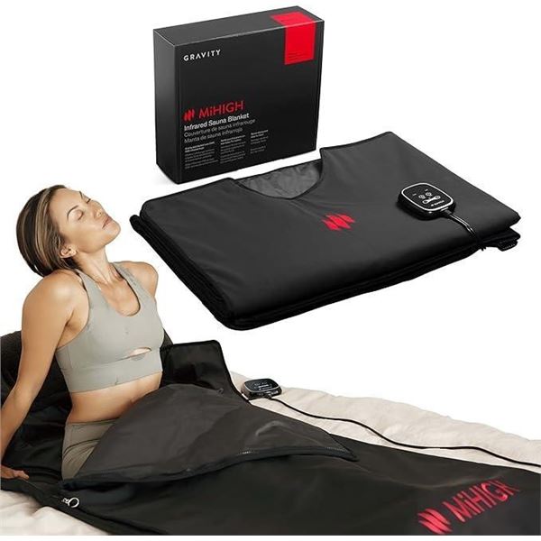 MiHIGH - Infrared Portable Sauna Blanket for Exercise Recovery, Detoxification and General Wellbeing