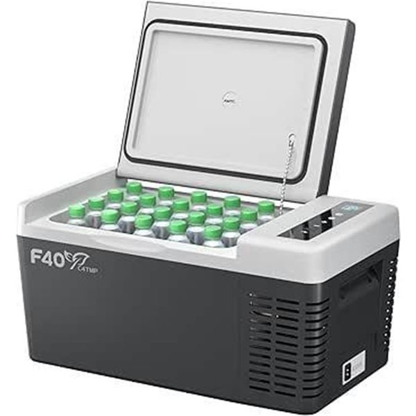 F40C4TMP Portable Refrigerator 24 Quart 12 Volt Freezer(-8℉~50℉) 18L Car Fridge wi