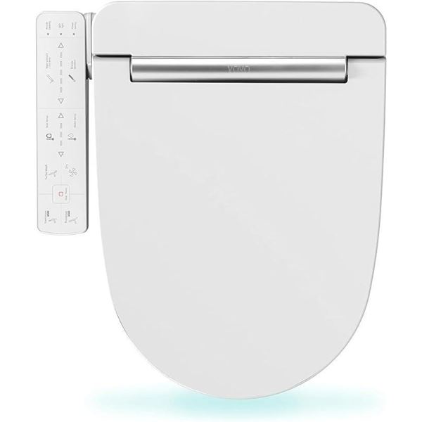VOVO VB-3100SR Electronic Bidet, Round, Made in Korea, LED Nightlight, Eco Power Save,Self Cleaning