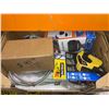 Image 1 : Assorted Box of Hard Goods, Tools and Cleaning Supplies