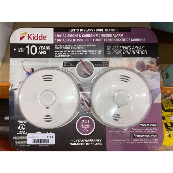 Kidde 120v AC Smoke & Carbon Monocide Alarm Lot of 2