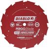 Image 1 : Diablo 10-inch x 12 Tooth Diamond Tipped Miter/Table Saw Blade for Laminate Floor Cutting