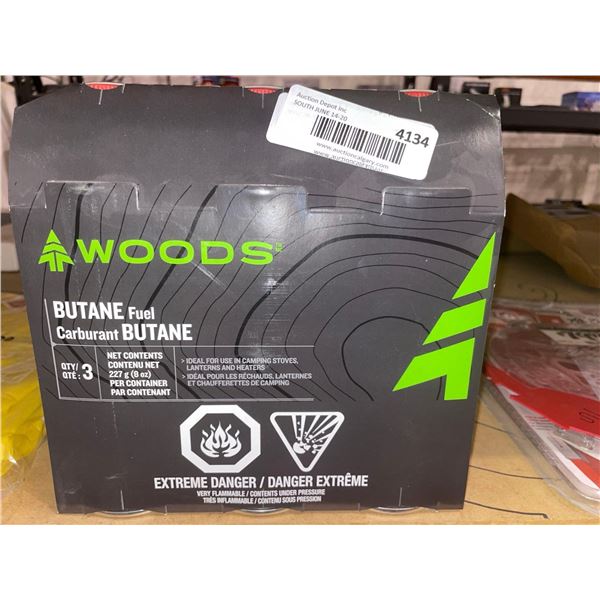 Woods Butane Fuel 3 x 227g