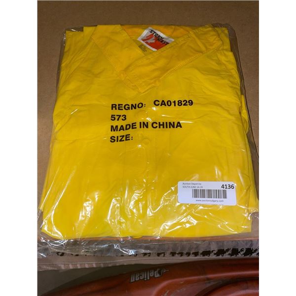 Storm Master Yellow Rain Jacket Size XXXL