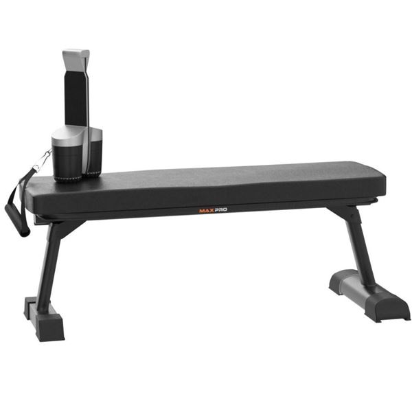 Max Pro Fitness Foldable Steel Bench 45x26.5 x 120cm (JUST THE BENCH)