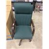 Image 1 : Lot of 2 Green Office Rolling Chairs