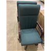 Image 3 : Lot of 2 Green Office Rolling Chairs