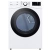 Image 1 : LG DLG3901W Gas Dryer, 27 inch Width, 7.4 cu. ft. Capacity, 5 Temperature Settings, Stackable, Steel