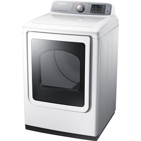 Samsung - 7.4 Cu. Ft. 11-Cycle Gas Dryer with Steam DVG50M7450WA3